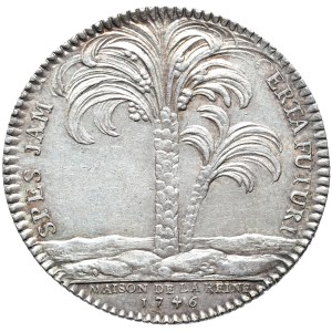 Poland, France, Maria Leszczynska, token 1746