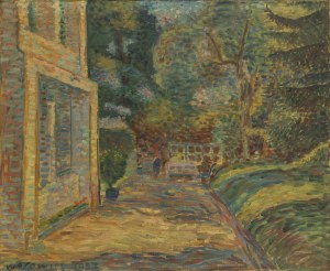 Wacław Wąsowicz (1891 Warsaw - 1942 Wilanów), Park in Biała Podlaska, 1937