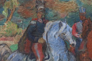 Eugeniusz Geppert (1890 Lviv - 1979 Wrocław), Portrait on horseback of Prince Józef Poniatowski, 1957