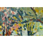 Judyta Sobel (1924 Lviv - 2012 New York), Landscape with flowering trees, 1960s.