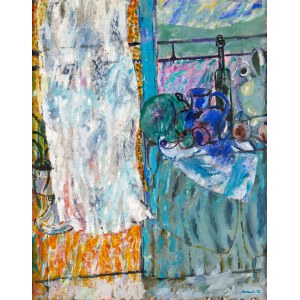 Juliusz Joniak (1925 Lviv - 2021 Krakow), Still Life with Curtain. , 1992