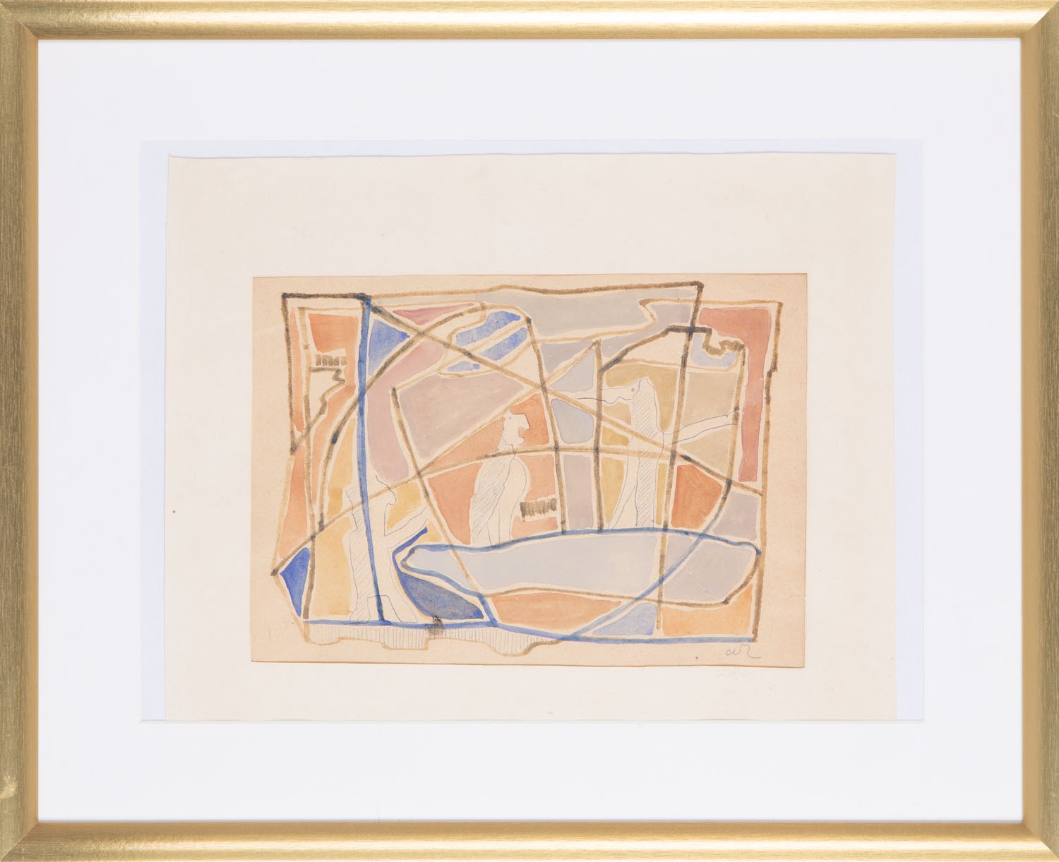 Maria Ritter (1899 Nowy Sącz - 1976 Nowy Sącz), Kompozycja abstrakcyjna ...