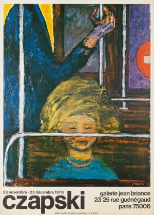 Plakat wystawy Józefa Czapskiego w Galerie Jean Briance w Paryżu, 1978