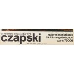Poster for Jozef Czapski's exhibition at Galerie Jean Briance in Paris, 1978.