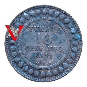 Tunisia , French Colony 10 centimes 1911, very nice condition