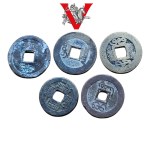 Old China, 18th - 19th century, 5 kesh coins