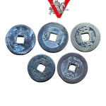 Old China, 18th - 19th century, 5 kesh coins