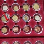 6 coin / medal pallets plus 64 coins in caps ! lots of mint
