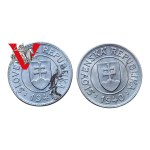 Fascist Slovakia , 1939-1945, 2 x 1 Crown 1940 and 1941 , Minted