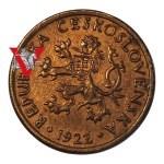 Czechoslovakia First Republic, 10 Halier 1922, Halers, Mint UNC