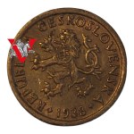Czechosłowacja I Republika , 10 Halier 1938, Halerzy, UNC , Mennicze