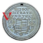 Thaler 1609 , David von Mansfeld-Hinterort, FALSE FROM BOTH,