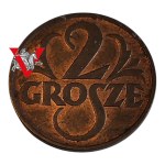 II RP ,2 Grosze 1937, MENNICA, Schöner roter Glanz