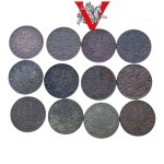 II RP , Los 12 x 5 Groszy, schöner Zustand