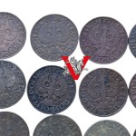 II RP , Los 12 x 5 Groszy, schöner Zustand