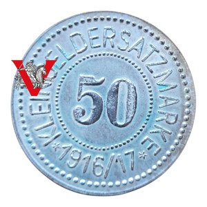 Ilawa, Deutsch-Eylau, 50 fenig 1916 Rund, MINT, Selten