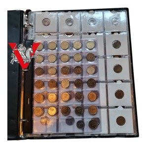 Third Republic, Collection of 145 coins from 1 to 50 pennies, from 1990 Mint !!!