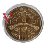 Great Battles of the Polish Armed Forces, Sobieski at Vienna- Kossak, Beautiful Gold Plated Medal