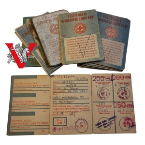 PCK HDK, 17 legitymacji dawców krwi, PRL