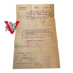 Rybnik Szczerbice Manor, District Office 1926, Letter to Józef Zielazny