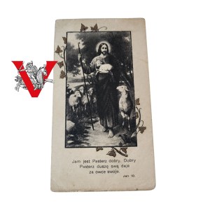 Navy, ORP Garland , Holy Picture by Leonard Wojcicki , Rev. Jan Dunajec Krakow 1934