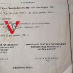 Universal Organization  Serving Poland , Diploma Certificate 1948r, Colonel Boleslaw Wasilewski, 2 x Virtuti Militari