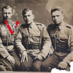 II RP, žandárstvo, štyria žandári vo fotografickom ateliéri