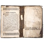 Leather cover with title page of the work Officia Sanctorum Propria, Vilnius 1731 (102)