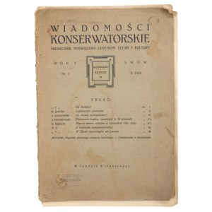 Conservation News, 1924. year I, number 1 (112)