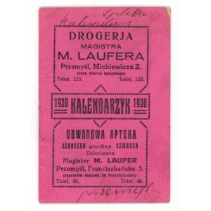 Reklamní kalendář, Przemyśl 1930 (214)