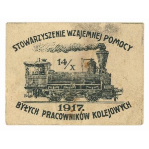 Timbro dell'Associazione di Mutuo Soccorso degli ex lavoratori delle ferrovie, Radom 1917 (258)