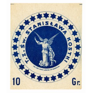 Brick / window sticker, St. Stanislaus Kostka Society, Warsaw ca. 1916. (247)