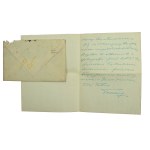 Letter and envelope with a commemorative stamp August Convention 1914 - 6. VIII. 1939...)(193)