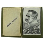 J.Piłsudski - jacquard with the image of the Marshal by Tkanart company, II RP (505)