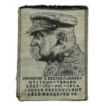 Jacquard with the image of Józef Piłsudski. Souvenir from a craft exhibition - fair. Lodz, May 17 - June 7, 1936(512)