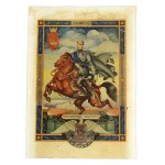 Decal - brick for the construction of the house of the Monument to Marshal Józef Piłsudski in Łódź - 1 zloty, II RP(516)