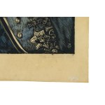 J.Pilsudski -paper window sticker with the image of the Marshal, 1935 (519)