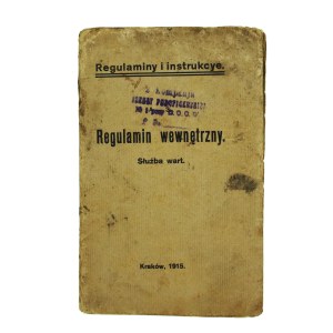 Rules of Procedure. Guard service. Cracow 1915 (546)