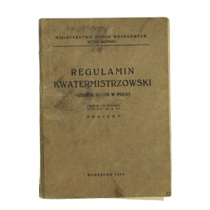 Quartermaster regulations (use of services in the field). Part II, 1934 (568)