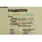 LOPP. Certificate of Completion of the L.O.P.P. Anti-Gas Defense Course in Warsaw and the award of the rank of candidate for 1st class instructor in anti-gas defense, Warsaw 1931 (269)