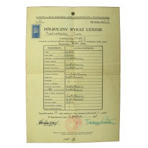 School certificate of the Merchants' Gymnasium in Stanislawow. 1938r. (383)