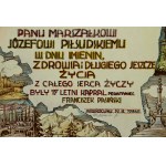 Joseph Pilsudski. Address with name day wishes from a former insurgent, Inowrocław, 1934r (156)