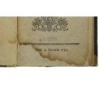 Staszic S., Przestrogi dla Polski z teraznieyszych politycznych Europy związków..., 1790r (177)