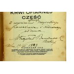 Bandurski, W. bishop dr. - Blood sacrificial honor. Warsaw 1928, dedication (183)