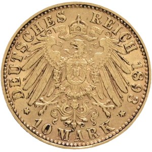 Germany Bavaria OTTO 1886-1913, 10 Mark 1893 D Munich,