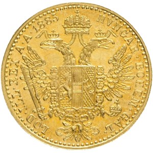 Austria Hungary FRANZ JOSEPH I. 1848-1916, 1 Ducat 1885 Vienna