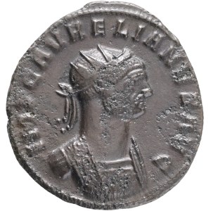Aurelian AD 270-275,AE Antoninianus,Obv: IMP C AVRELIANVS AVG, radiate and cuirassed bust to right,Rev: CONCORDIA MILITVM, emperor standing to right, clasping hand of Concordia standing to left; S(star) in exergue.Ref: RIC V.1 244; MER-RIC 2235, 2252 &amp
