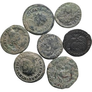 Lot 7 coins Antika Roman Empire cooper , bronze not cleaned