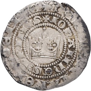 Bohemia John I von Luxemburg 1310-1346 , Prague Groschen ND 1310-46 Kuttenberg empty two ring !!!