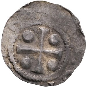 Speyer OTTO II.-III. 967-1002 1 Denier (Pfennig) ND 967-1002 , Bohn#1726, Kluge Salier#35, Ag. 1,36g , var. cross with dots and church wit cross
